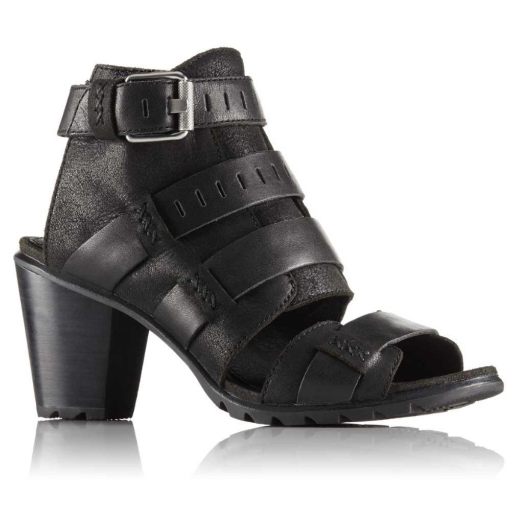 Sorel leather Nadia Buckle Sandal block heel size 6.5